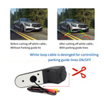 PZ475 Telecamera per luce freno da 170 gradi impermeabile per auto + monitor retrovisore da 7 pollici per Volkswagen Crafter, PZ475 + 7 inch Rearview Monitor