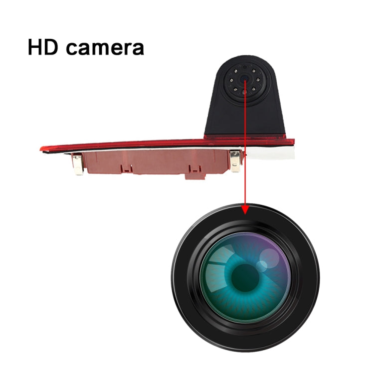 PZ477 Telecamera per luce freno impermeabile da 170 gradi per auto per Ford Transit Custom, PZ477