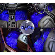 Luci d'atmosfera a LED per auto universali Versione con controllo vocale della luce del piede di emergenza, Voice Control Version