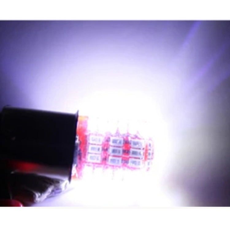 2 PZ 1157 DC12V / 1.1W Moto / Auto LED Doppio Colore Lampeggiante Indicatore di direzione / Lampada freno con 42 LED SMD-3014 Perline lampada, 1157 DC12V