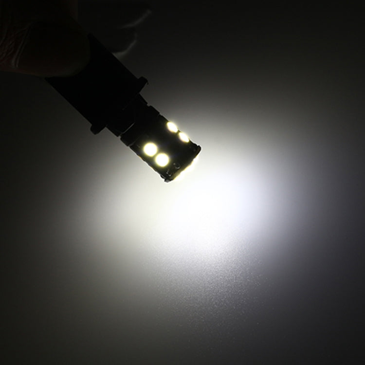 10 PZ T10/168/194 DC12V / 1W / 6000K / 60LM Luci di ingombro per decodifica auto con perline lampada SMD-3030 a 12 LED, T10/168