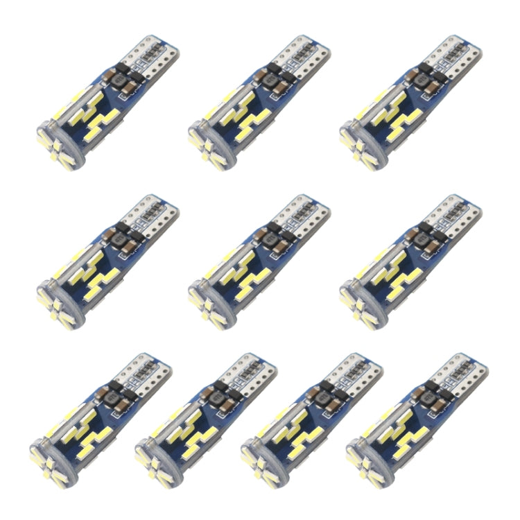 10 PZ T10 DC12V / 3W / 6000K / 180LM Decodifica Canbus per auto LED Luci d'ingombro con 30 LED SMD-4041 Perline lampada, T10 DC12V / 3W