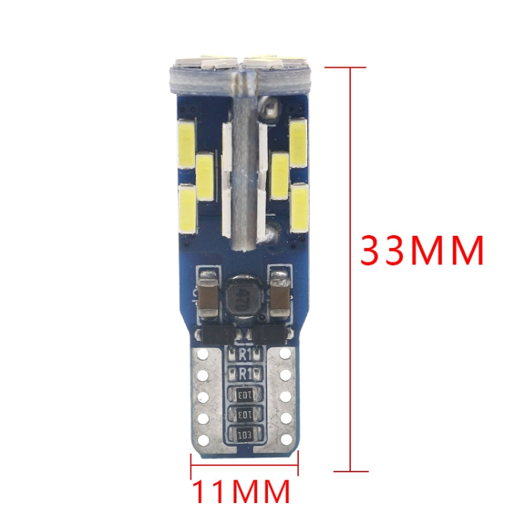 10 PZ T10 DC12V / 3W / 6000K / 180LM Decodifica Canbus per auto LED Luci d'ingombro con 30 LED SMD-4041 Perline lampada, T10 DC12V / 3W