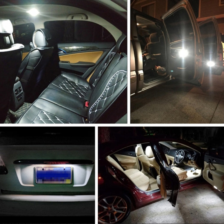 10 PZ T10 DC12V / 3W / 6000K / 180LM Decodifica Canbus per auto LED Luci d'ingombro con 30 LED SMD-4041 Perline lampada, T10 DC12V / 3W