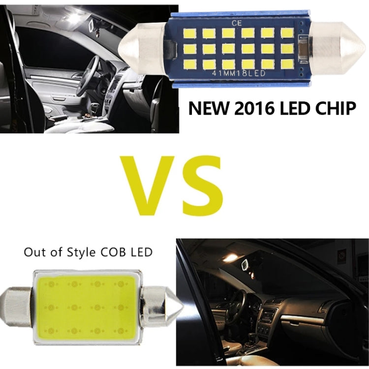 10 PZ 36mm DC12-24V / 1W / 6000K / 60LM 15LED SMD Lampada da lettura per auto Luce di cortesia, 36mm