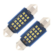 10 PZ 39mm DC12-24V / 1W / 6000K / 60LM 15LED SMD Lampada da lettura per auto Dome Light, 39mm