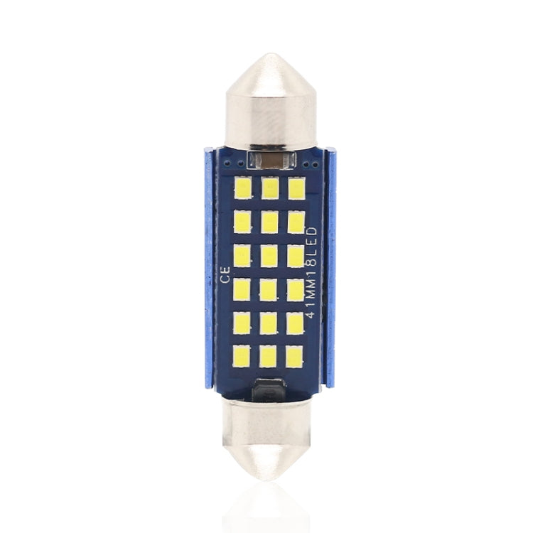 10 PZ 41mm DC12-24V / 1W / 6000K / 60LM 18LED SMD Lampada da lettura per auto Dome Light, 41mm