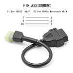 Cavo connettore OBD 16PIN femmina a 4PIN per moto per Honda, 16PIN to 4PIN