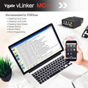 VLINKER MC+ V2.2 Bluetooth 4.0 Rilevatore diagnosi guasti OBD per auto, MC+ V2.2 Bluetooth 4.0