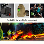 Portachiavi luminoso per casco da bicicletta portatile multifunzionale con luce di avvertimento