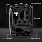 Pompa ad aria con display digitale a pedale gonfiabile portatile per auto 12V con luce, Digital Display