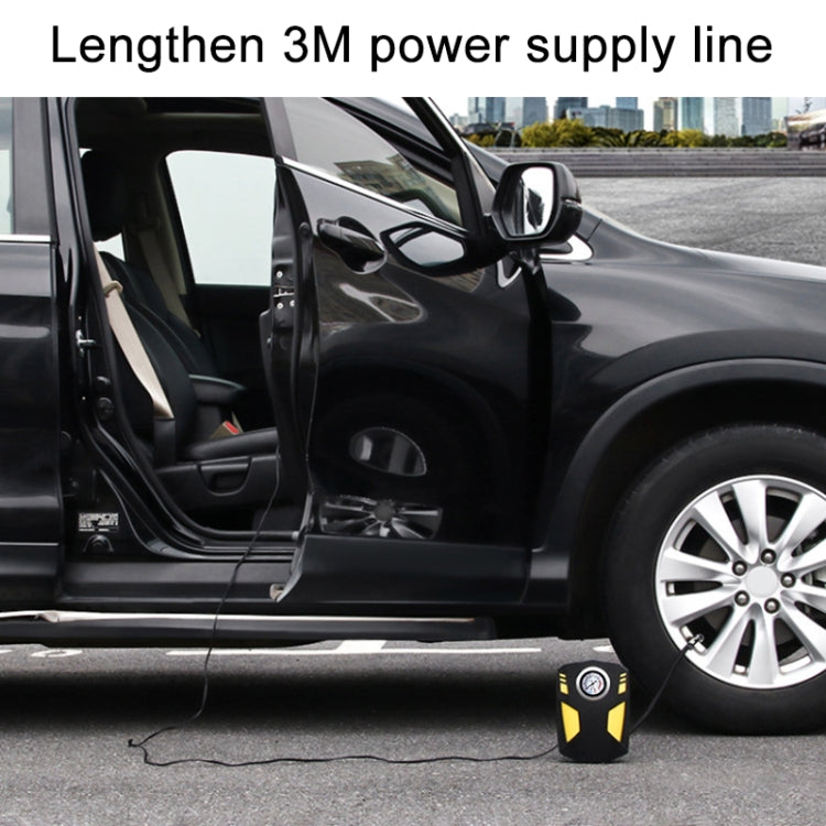 Pompa ad aria con puntatore a pedale gonfiabile portatile per auto 12V con luce, Pointer