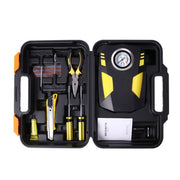 Pompa ad aria con puntatore a pedale gonfiabile portatile per auto 12V con luce e cassetta degli attrezzi, Pointer with Tool Box