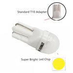 20 PZ T10 DC12V / 0,25 W / 6500 K / 20LM Lampada da lettura a bolle plug-in a testa tonda per auto con lampade SMD-3030 da 1 LED, T10