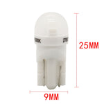 20 PZ T10 DC12V / 0,25 W / 6500 K / 20LM Lampada da lettura a bolle plug-in a testa tonda per auto con lampade SMD-3030 da 1 LED, T10