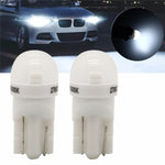 20 PZ T10 DC12V / 0,25 W / 6500 K / 20LM Lampada da lettura a bolle plug-in a testa tonda per auto con lampade SMD-3030 da 1 LED, T10