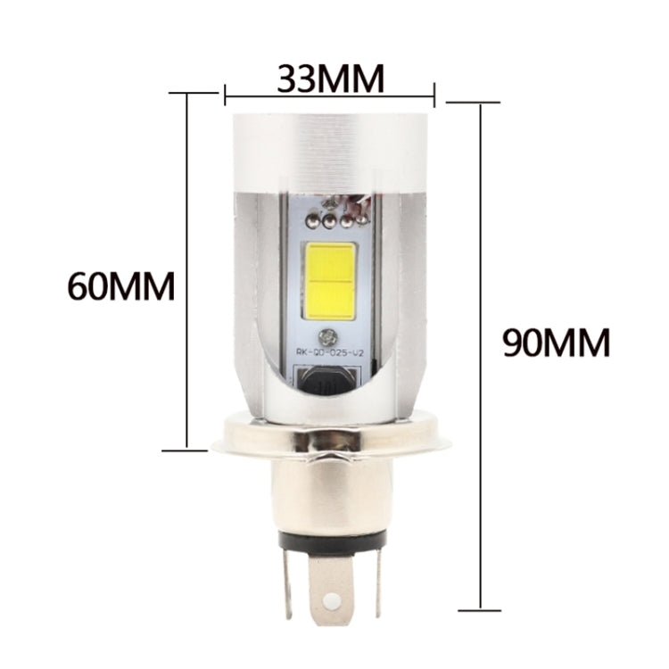 Faro per moto H4 DC12-80V / 20W / 6000K / 2000LM con occhi angelici, H4, H4 (Blue), H4 (Red)