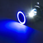 Faro per moto H4 DC12-80V / 20W / 6000K / 2000LM con occhi angelici, H4, H4 (Blue), H4 (Red)