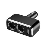 SHUNWEI SD-1909 80W 0.8A Caricatore USB 2 in 1 per auto Accendisigari con rotazione libera da 90 gradi, SD-1909 (Black), SD-1909