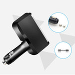 SHUNWEI SD-1909 80W 0.8A Caricatore USB 2 in 1 per auto Accendisigari con rotazione libera da 90 gradi, SD-1909 (Black), SD-1909