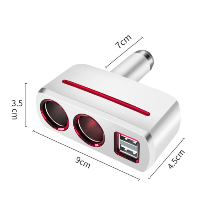 SHUNWEI SD-1918 Caricatore USB doppio per auto 2 in 1 da 80 W 3,1 A, SD-1918 (Black), SD-1918
