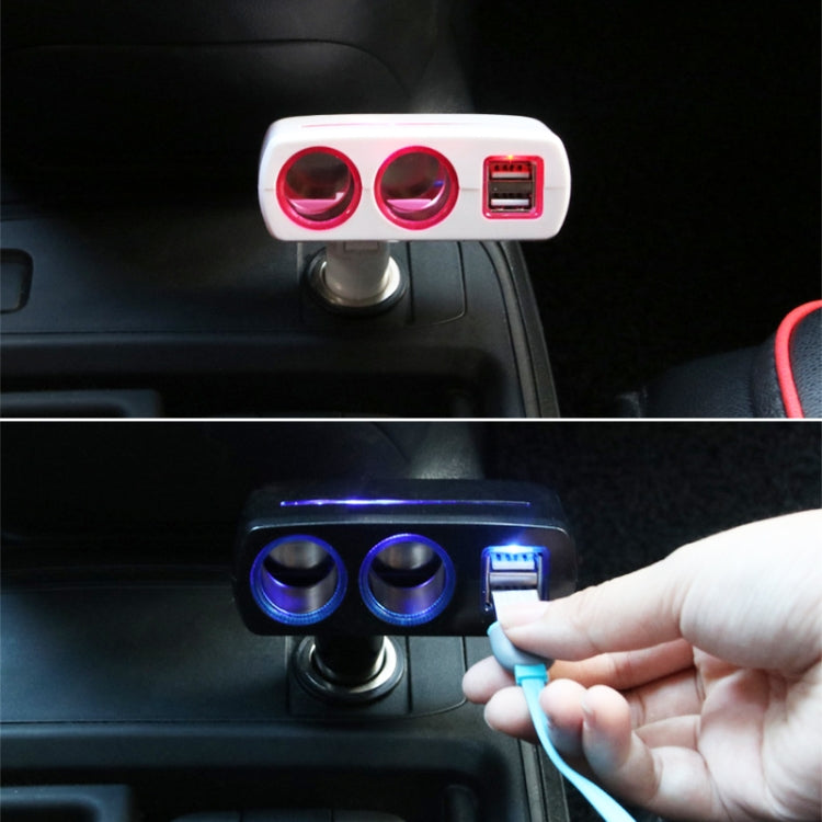 SHUNWEI SD-1918 Caricatore USB doppio per auto 2 in 1 da 80 W 3,1 A, SD-1918 (Black), SD-1918