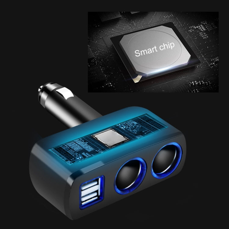 SHUNWEI SD-1918 Caricatore USB doppio per auto 2 in 1 da 80 W 3,1 A, SD-1918 (Black), SD-1918