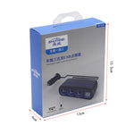 SHUNWEI SD-1938 Accendisigari con caricatore doppio USB 3 in 1 per auto 120W 3A con luce atmosferica, SD-1938 (Black), SD-1938