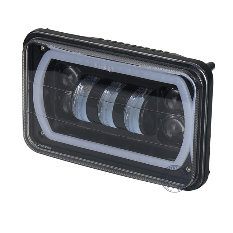 Indicatore di direzione/faro LED per auto da 5 pollici 30W DC 10-30V 7200LM IP67, con Angel Eyes, 5 inch with Angel Eyes