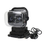 60W DC 12-24V 400LM Auto 200m Telecomando senza fili 360 gradi LED regolabile Ricerca luci / faretti ad alta baia, 60W DC 12-24V