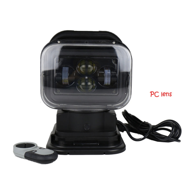 60W DC 12-24V 400LM Auto 200m Telecomando senza fili 360 gradi LED regolabile Ricerca luci / faretti ad alta baia, 60W DC 12-24V