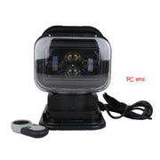 60W DC 12-24V 400LM Auto 200m Telecomando senza fili 360 gradi LED regolabile Ricerca luci / faretti ad alta baia, 60W DC 12-24V