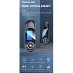 Trasmettitore ricevitore adattatore Bluetooth con display digitale LCD T-13 Bluetooth 5.0, T-13