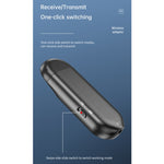 Trasmettitore ricevitore adattatore Bluetooth con display digitale LCD T-13 Bluetooth 5.0, T-13