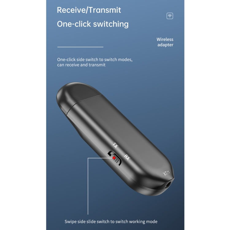 Trasmettitore ricevitore adattatore Bluetooth con display digitale LCD T-13 Bluetooth 5.0, T-13
