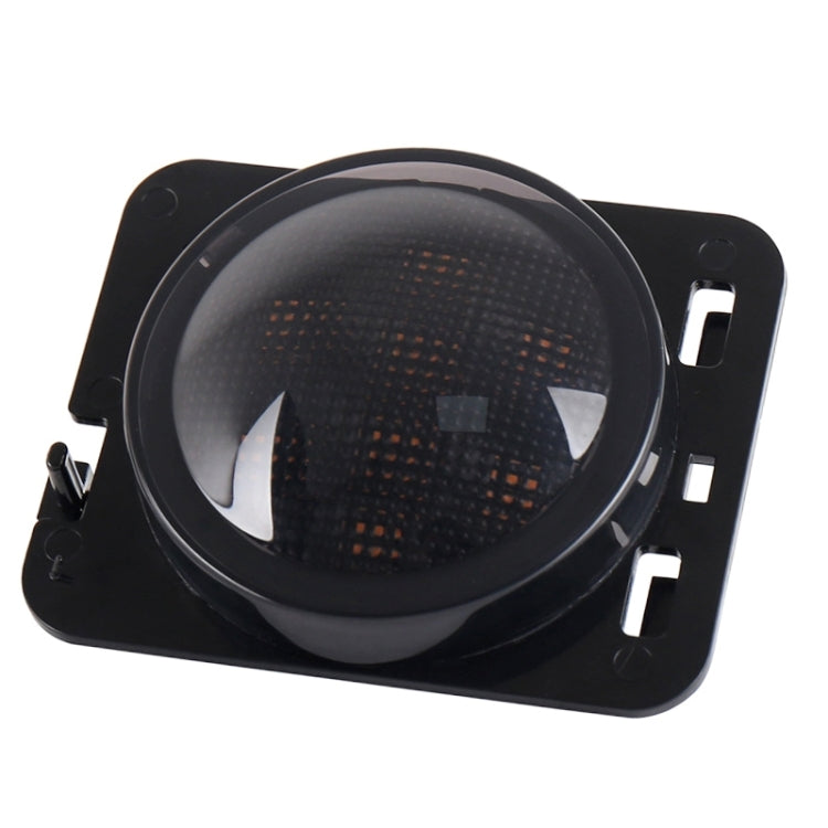 2 indicatori di direzione per sopracciglia a LED per auto SUV da 8 W DC 12 V per Jeep Wrangler JK 07-17, specifica: gruppo testa con apertura, Specification: Butt Assembly with Aperture