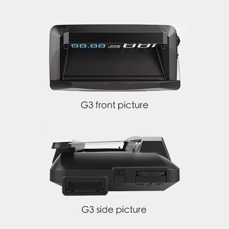 H400G Modalità GPS per auto da 3,5 pollici HUD Head-up Display Supporta visualizzazione velocità/tempo/distanza, H400G