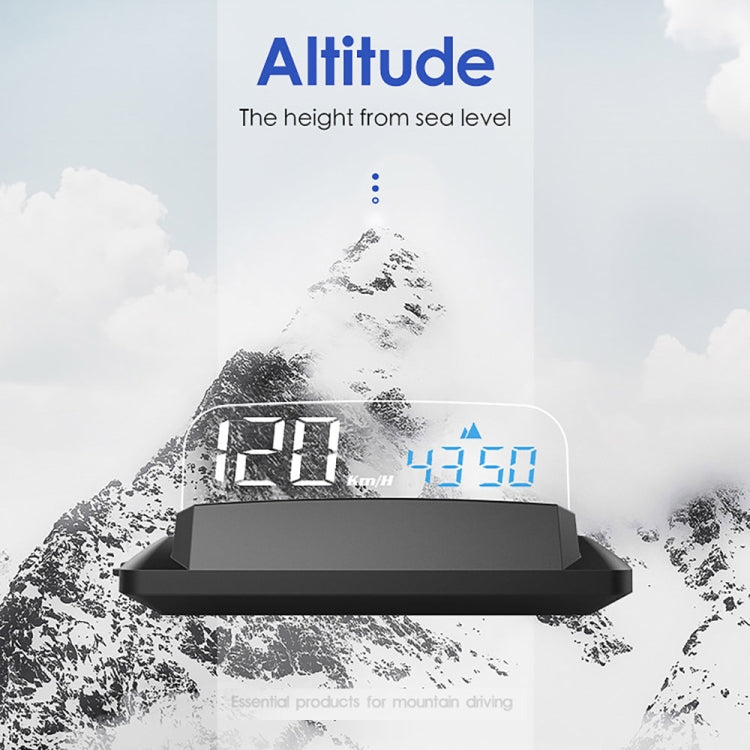 H400G Modalità GPS per auto da 3,5 pollici HUD Head-up Display Supporta visualizzazione velocità/tempo/distanza, H400G