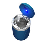 Posacenere per sigarette con rivestimento in acciaio inossidabile per auto portatile con luce, with Stainless Steel Liner