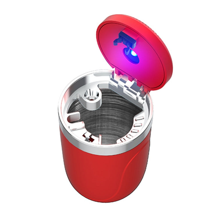 Posacenere per sigarette con rivestimento in acciaio inossidabile per auto portatile con luce, with Stainless Steel Liner