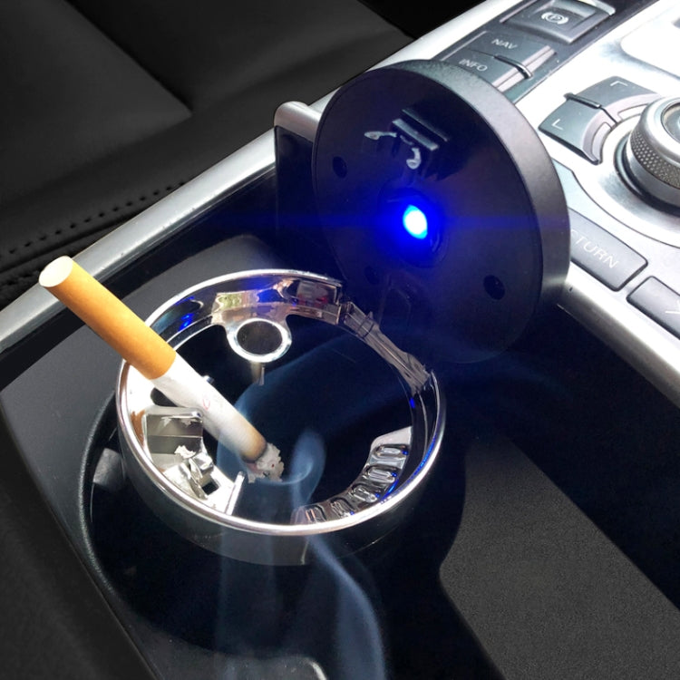Posacenere per sigarette con rivestimento in acciaio inossidabile per auto portatile con luce, with Stainless Steel Liner