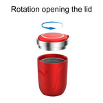 Posacenere per sigarette con rivestimento in acciaio inossidabile per auto portatile con luce, with Stainless Steel Liner