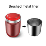 Posacenere per sigarette con rivestimento in acciaio inossidabile per auto portatile con luce, with Stainless Steel Liner