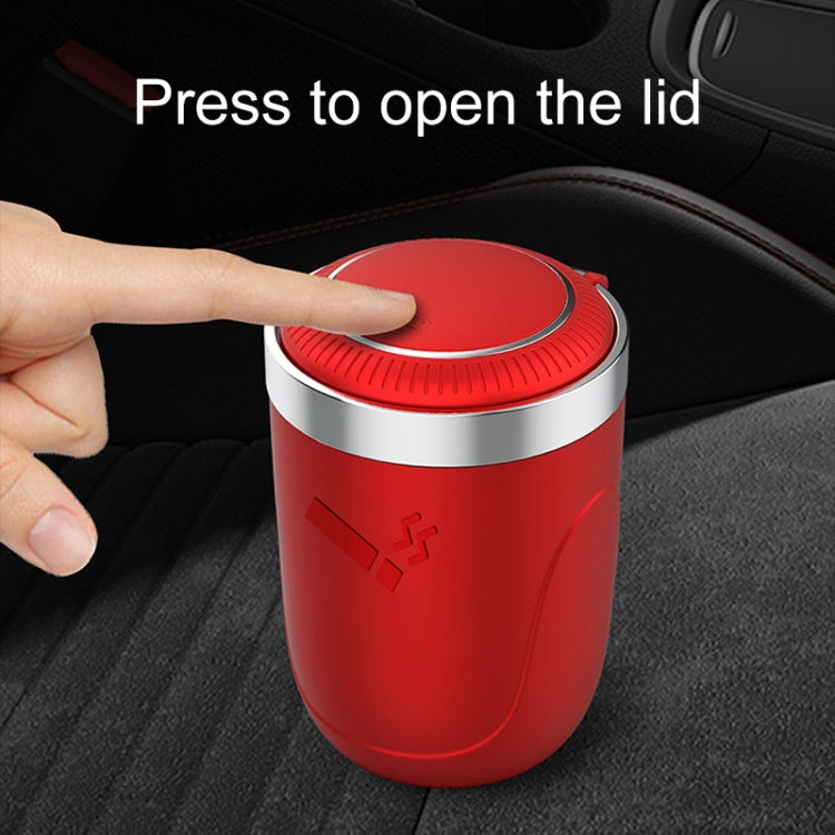 Posacenere per sigarette con rivestimento in acciaio inossidabile per auto portatile con luce, with Stainless Steel Liner