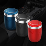 Posacenere per sigarette con rivestimento in acciaio inossidabile per auto portatile con luce, with Stainless Steel Liner