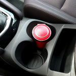 Posacenere per sigarette con rivestimento in acciaio inossidabile per auto portatile con luce, with Stainless Steel Liner