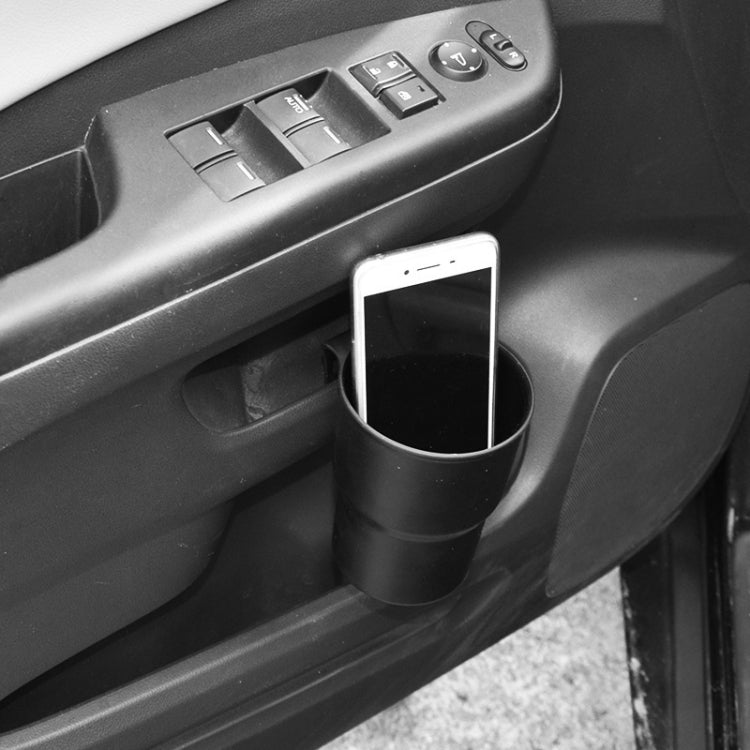 Portabicchieri multifunzionale per auto, scatola portaoggetti appesa, porta cellulare, presa d'aria, pattumiera