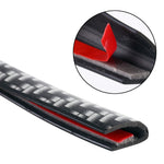 Striscia decorativa per guarnizione di porte e finestre con struttura in fibra di carbonio per auto, Carbon Fiber