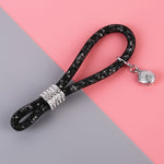 Portachiavi in metallo e plastica con diamanti 17cm
