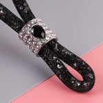 Portachiavi in metallo e plastica con diamanti 17cm